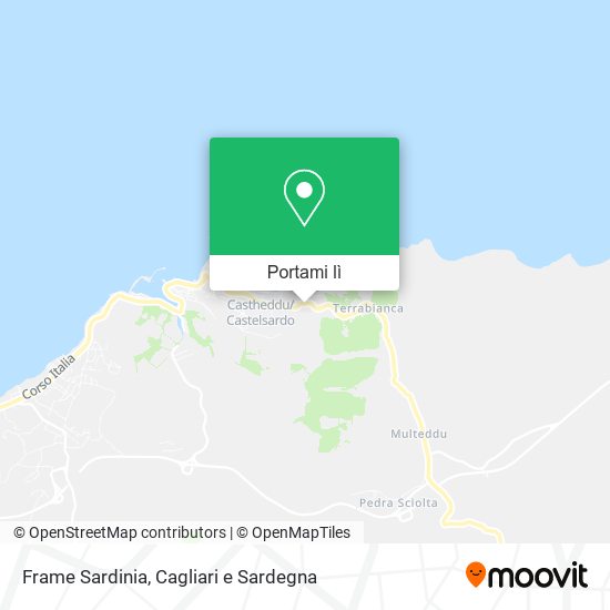 Mappa Frame Sardinia