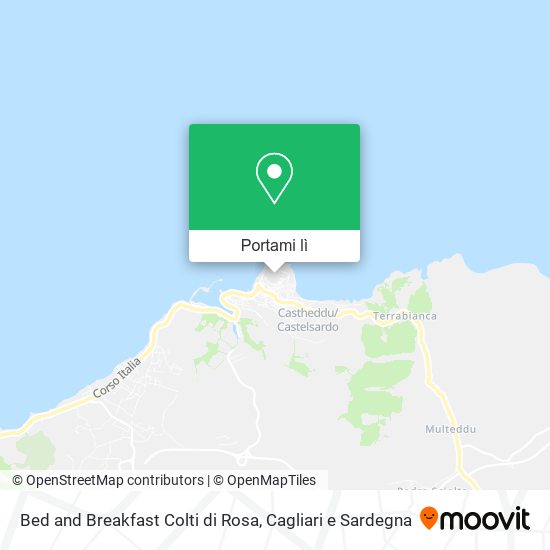 Mappa Bed and Breakfast Colti di Rosa