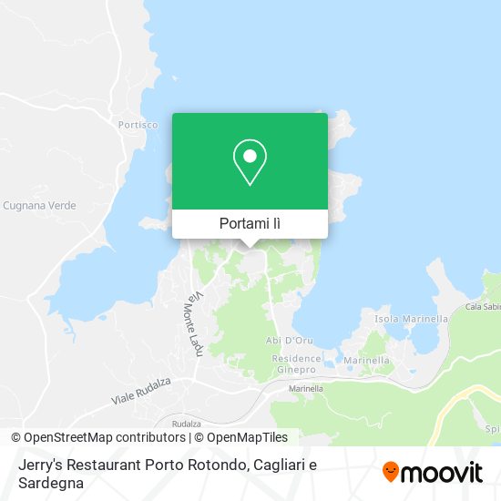 Mappa Jerry's Restaurant Porto Rotondo