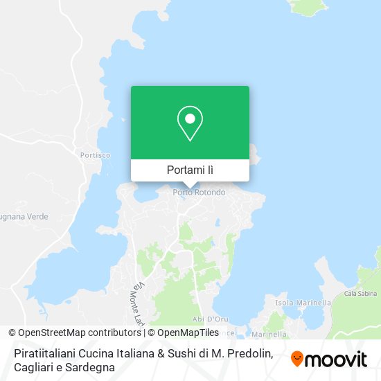 Mappa Piratiitaliani Cucina Italiana & Sushi di M. Predolin