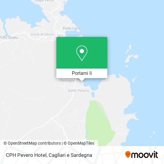 Mappa CPH Pevero Hotel