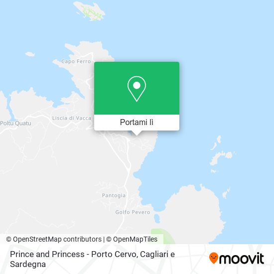 Mappa Prince and Princess - Porto Cervo