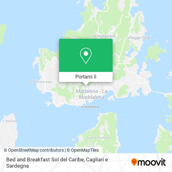 Mappa Bed and Breakfast Sol del Caribe