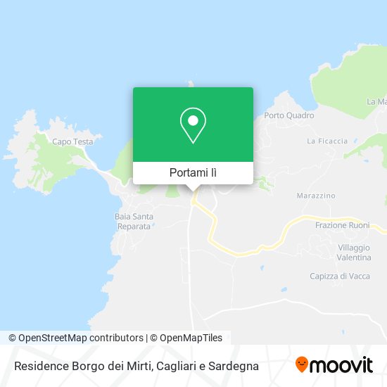 Mappa Residence Borgo dei Mirti