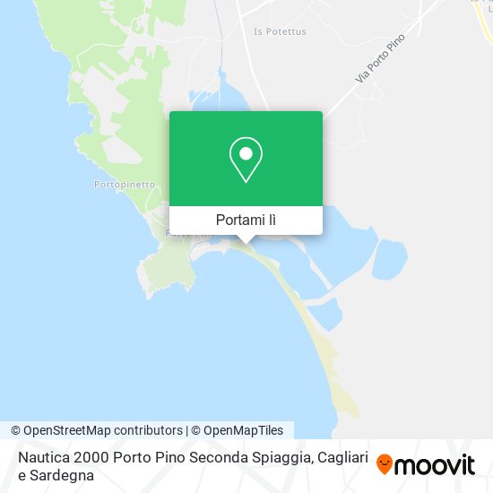 Mappa Nautica 2000 Porto Pino Seconda Spiaggia
