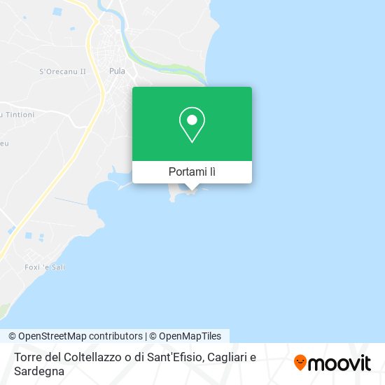 Mappa Torre del Coltellazzo o di Sant'Efisio
