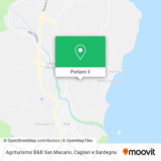 Mappa Agriturismo B&B San Macario