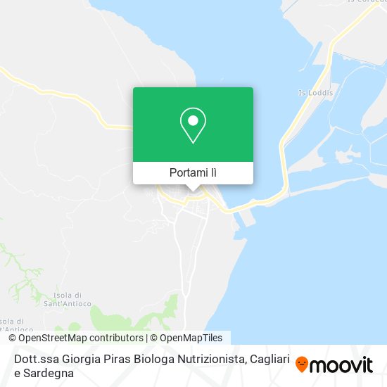 Mappa Dott.ssa Giorgia Piras Biologa Nutrizionista