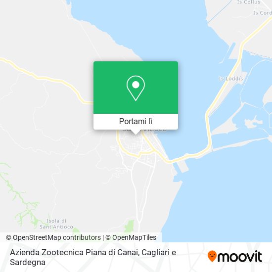 Mappa Azienda Zootecnica Piana di Canai