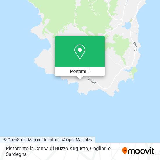 Mappa Ristorante la Conca di Buzzo Augusto