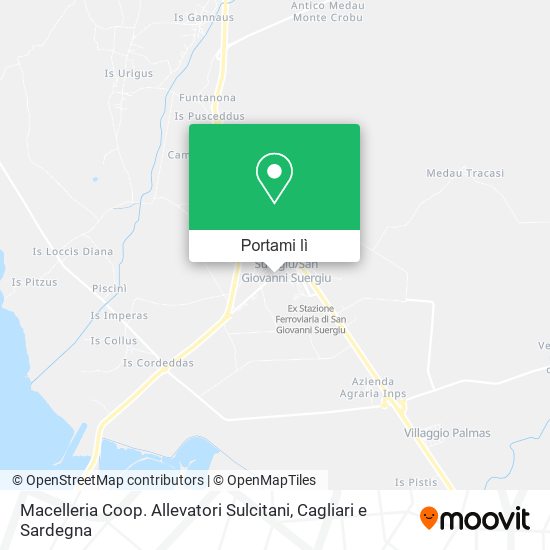 Mappa Macelleria Coop. Allevatori Sulcitani