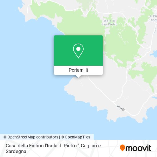 Mappa Casa della Fiction l'Isola di Pietro '