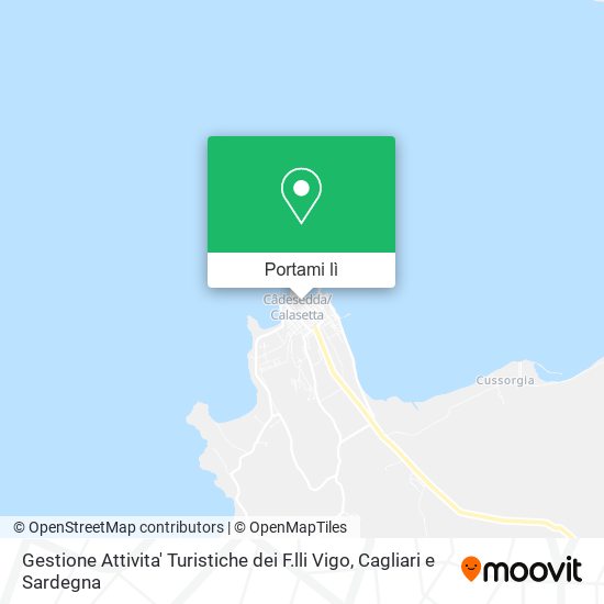 Mappa Gestione Attivita' Turistiche dei F.lli Vigo