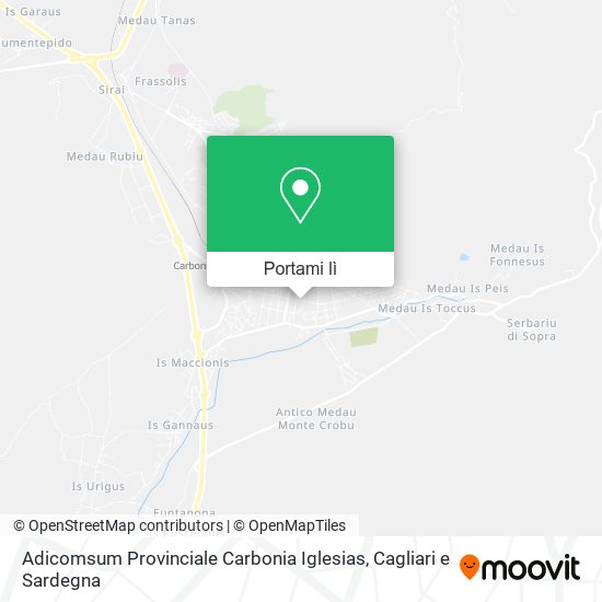 Mappa Adicomsum Provinciale Carbonia Iglesias