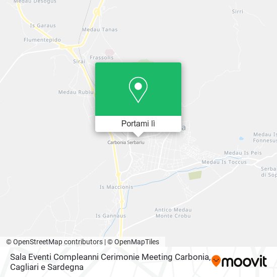 Mappa Sala Eventi Compleanni Cerimonie Meeting Carbonia
