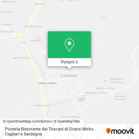 Mappa Pizzeria Ristorante dai Toscani di Grassi Mirko
