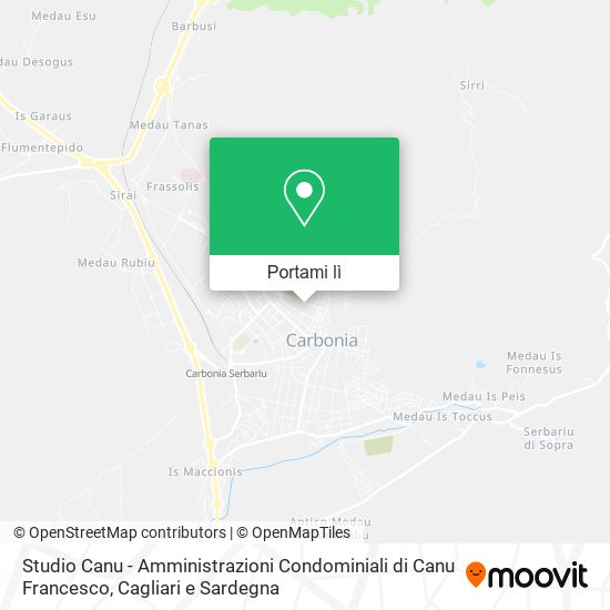 Mappa Studio Canu - Amministrazioni Condominiali di Canu Francesco