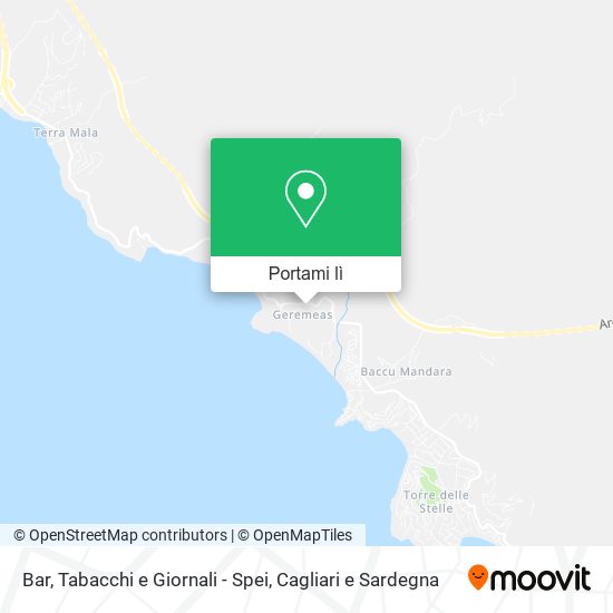 Mappa Bar, Tabacchi e Giornali - Spei