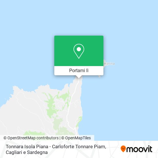Mappa Tonnara Isola Piana - Carloforte Tonnare Piam