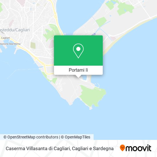 Mappa Caserma Villasanta di Cagliari