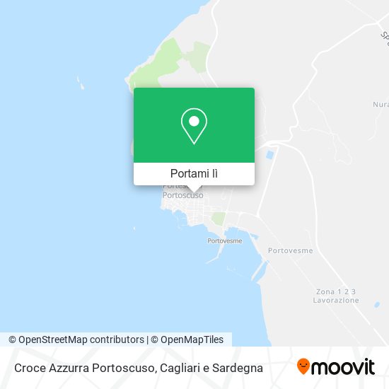 Mappa Croce Azzurra Portoscuso