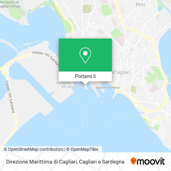Mappa Direzione Marittima di Cagliari