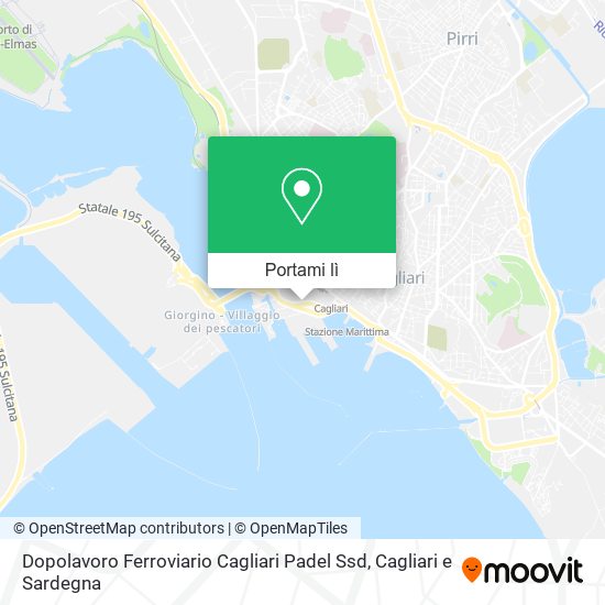 Mappa Dopolavoro Ferroviario Cagliari Padel Ssd