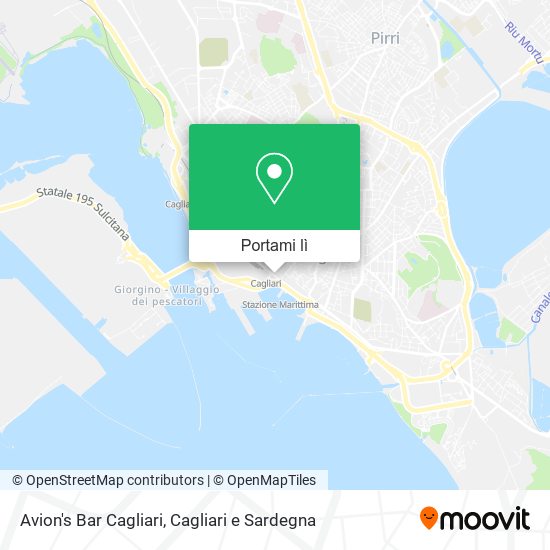 Mappa Avion's Bar Cagliari