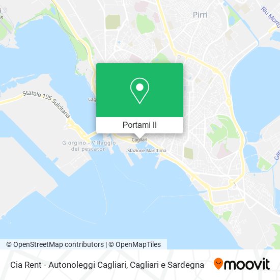 Mappa Cia Rent - Autonoleggi Cagliari