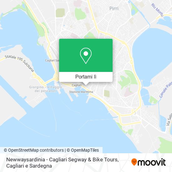 Mappa Newwaysardinia - Cagliari Segway & Bike Tours