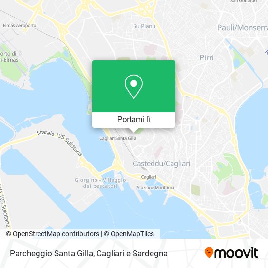 Mappa Parcheggio Santa Gilla