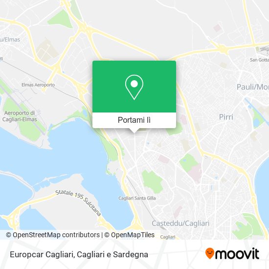 Mappa Europcar Cagliari