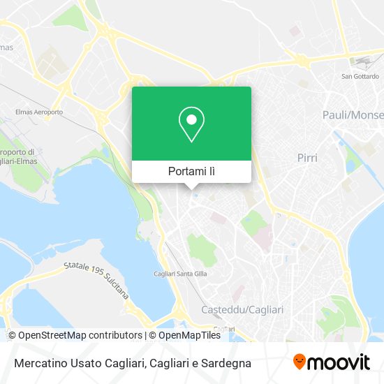 Mappa Mercatino Usato Cagliari