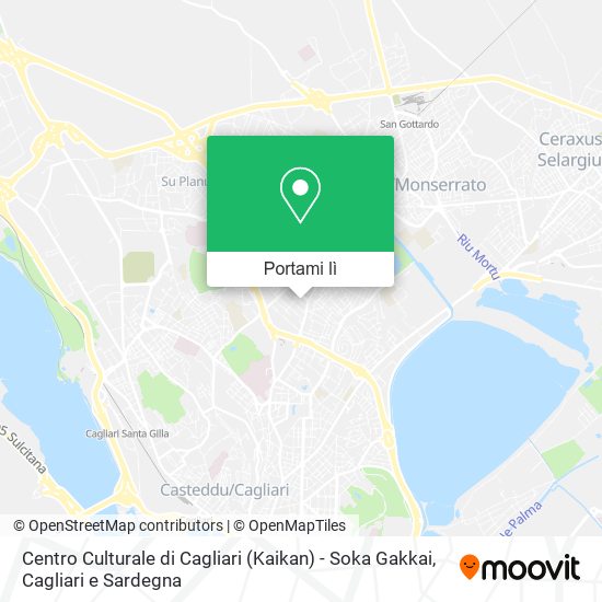 Mappa Centro Culturale di Cagliari (Kaikan) - Soka Gakkai