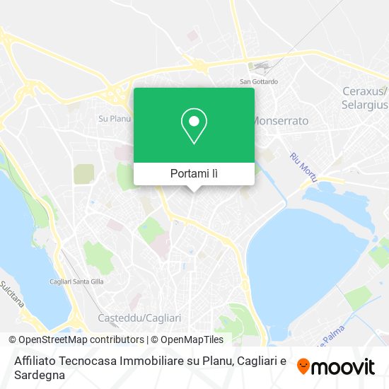Mappa Affiliato Tecnocasa Immobiliare su Planu