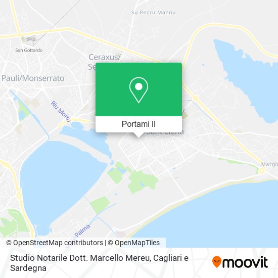 Mappa Studio Notarile Dott. Marcello Mereu