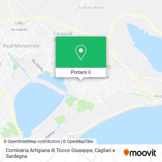 Mappa Corniceria Artigiana di Tocco Giuseppe