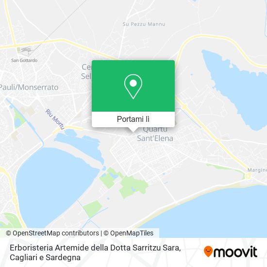 Mappa Erboristeria Artemide della Dotta Sarritzu Sara