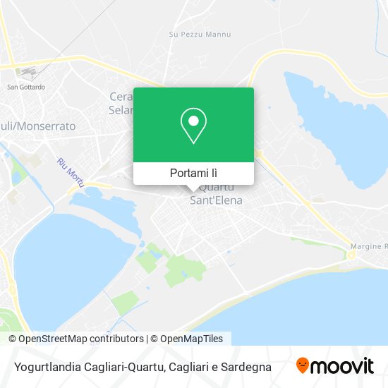 Mappa Yogurtlandia Cagliari-Quartu