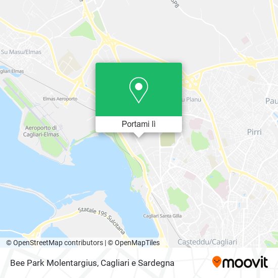 Mappa Bee Park Molentargius