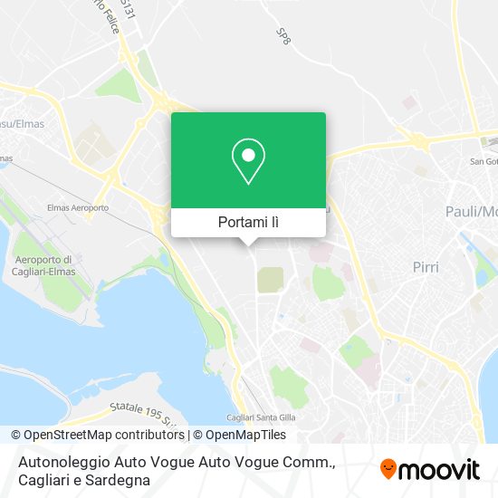 Mappa Autonoleggio Auto Vogue Auto Vogue Comm.