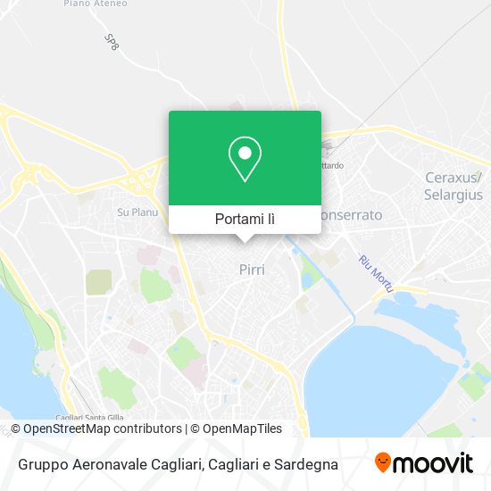 Mappa Gruppo Aeronavale Cagliari