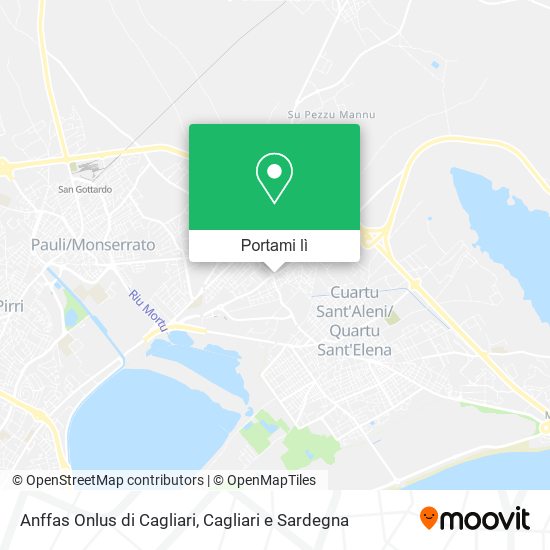Mappa Anffas Onlus di Cagliari