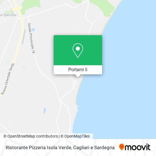Mappa Ristorante Pizzeria Isola Verde