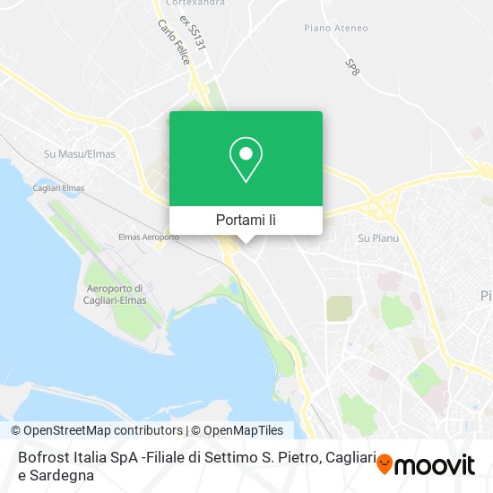 Mappa Bofrost Italia SpA -Filiale di Settimo S. Pietro
