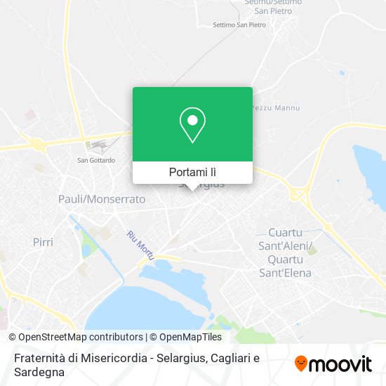 Mappa Fraternità di Misericordia - Selargius