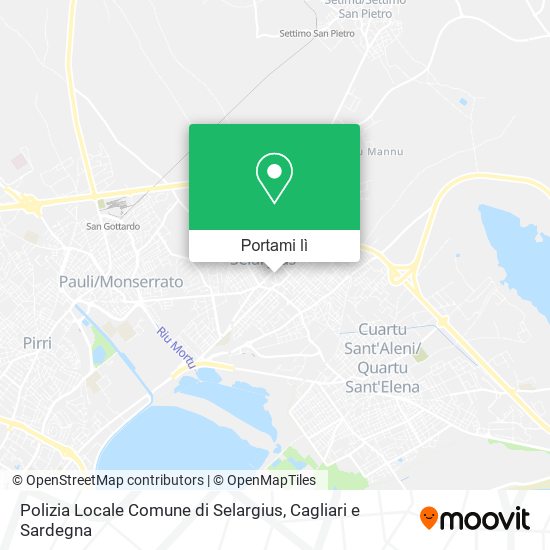 Mappa Polizia Locale Comune di Selargius