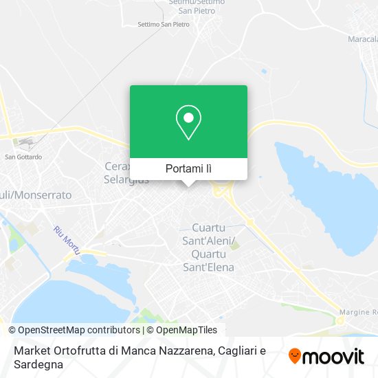 Mappa Market Ortofrutta di Manca Nazzarena