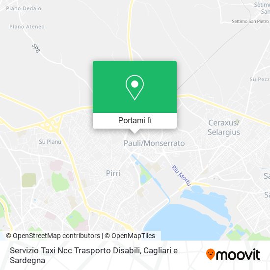 Mappa Servizio Taxi Ncc Trasporto Disabili