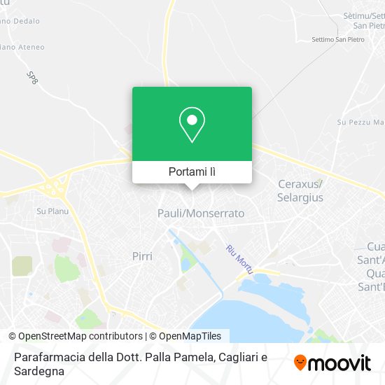 Mappa Parafarmacia della Dott. Palla Pamela
